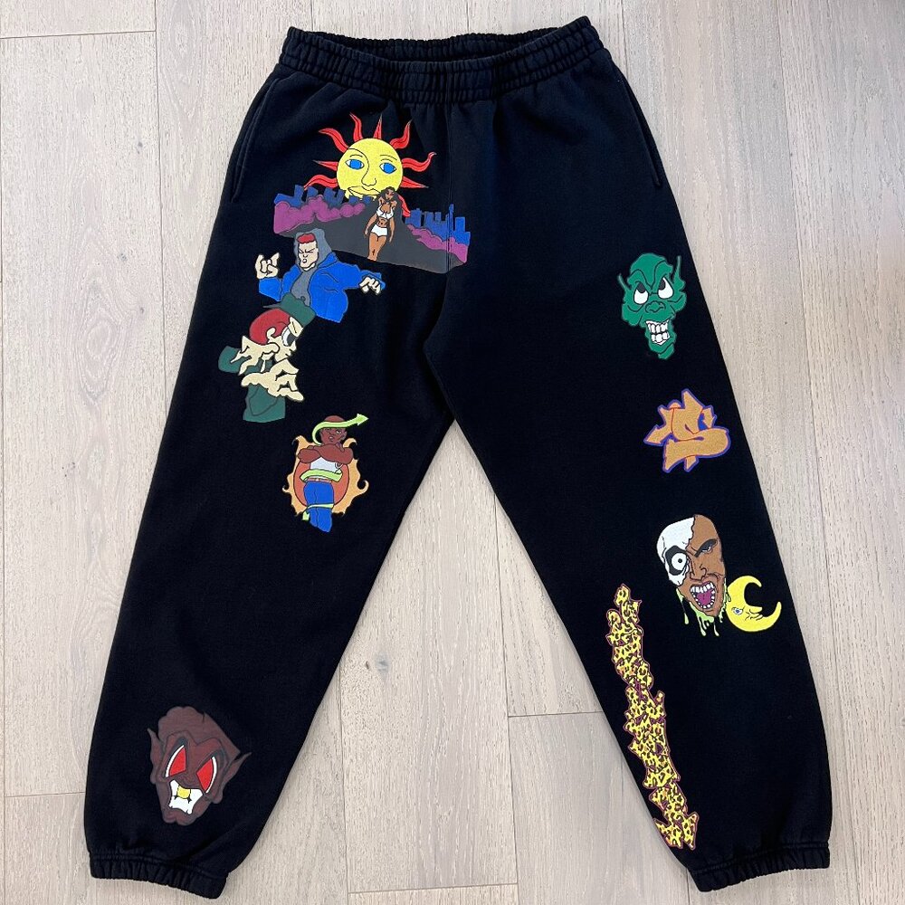 SUPREME SWEATPANTS (BLACK)